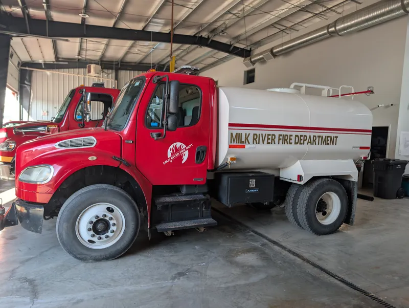 Tender 1, a water supply of the Milk River Fire Department
