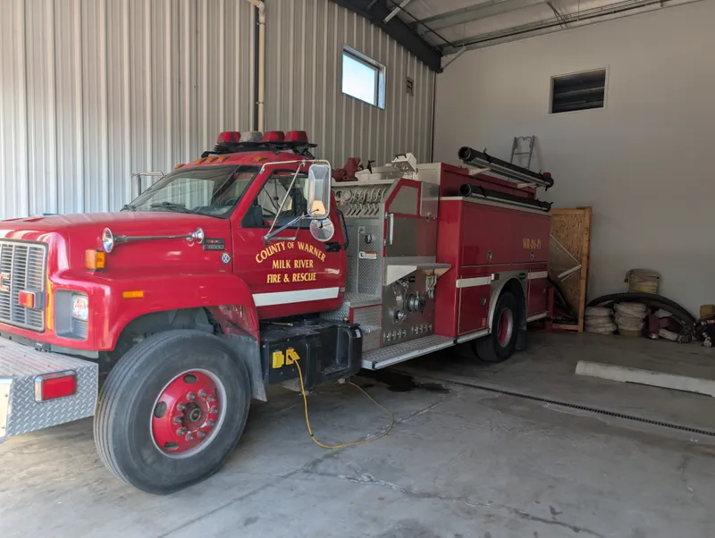 Town Pump, a engine of the Milk River Fire Department